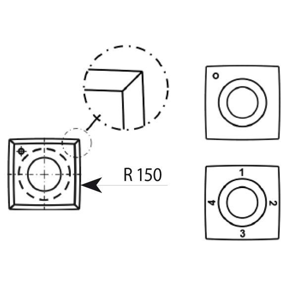 Levně IGM N013 Žiletka tvrdokovová Z4 zaoblená - 15x15x2,5 R=150 Dřevo NT100791