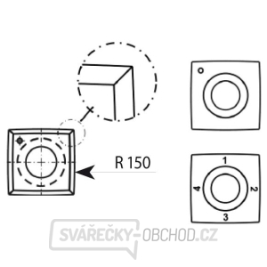 IGM N013 Žiletka tvrdokovová Z4 zaoblená - 15x15x2,5 R=150 Dřevo IGM N013 Žiletka tvrdokovová Z4 zaoblená - 15x15x2,5 R=150 Dřevo