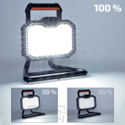 Solight LED reflektor 20W, přenosný, nabíjecí, 2000lm, oranžovo-černý náhled
