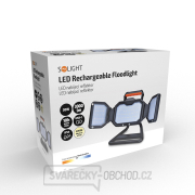 Solight LED reflektor 30W, přenosný, nabíjecí, 3000lm, oranžovo-černý náhled