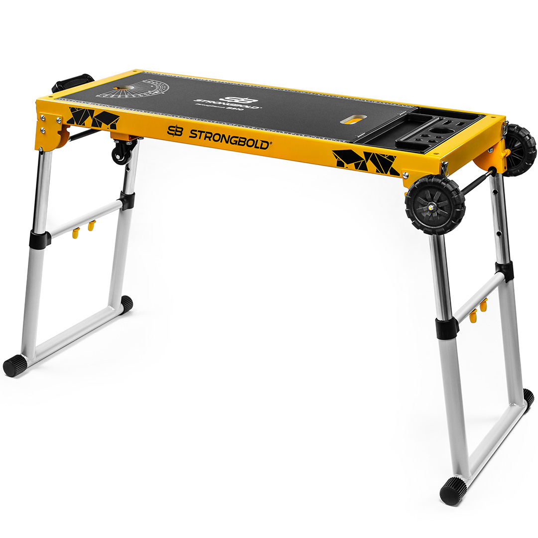 Levně Multifunkční skládací stůl a plošina STRONGBOLD StrongBench B910 385910