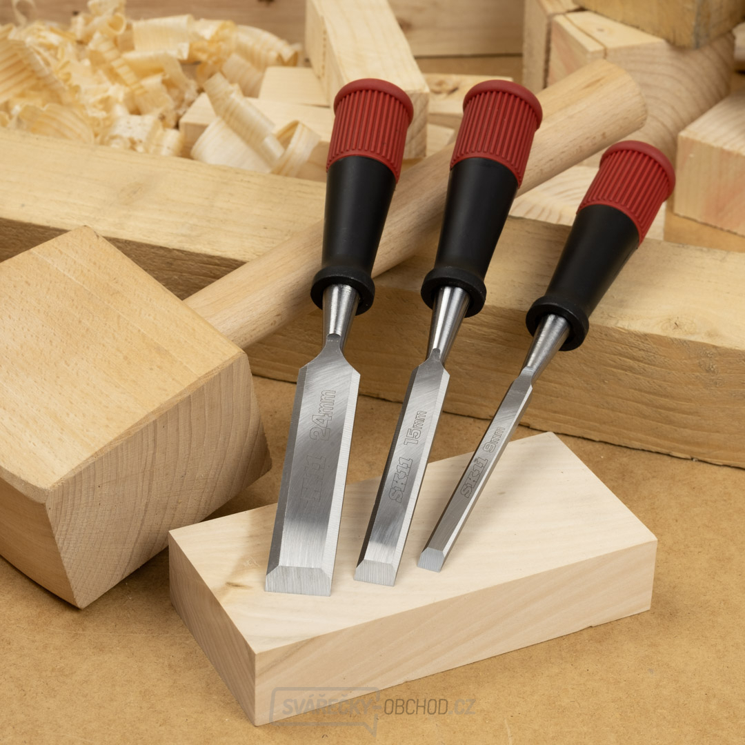 Sada truhlářských dlát SK11 - 3 kusy