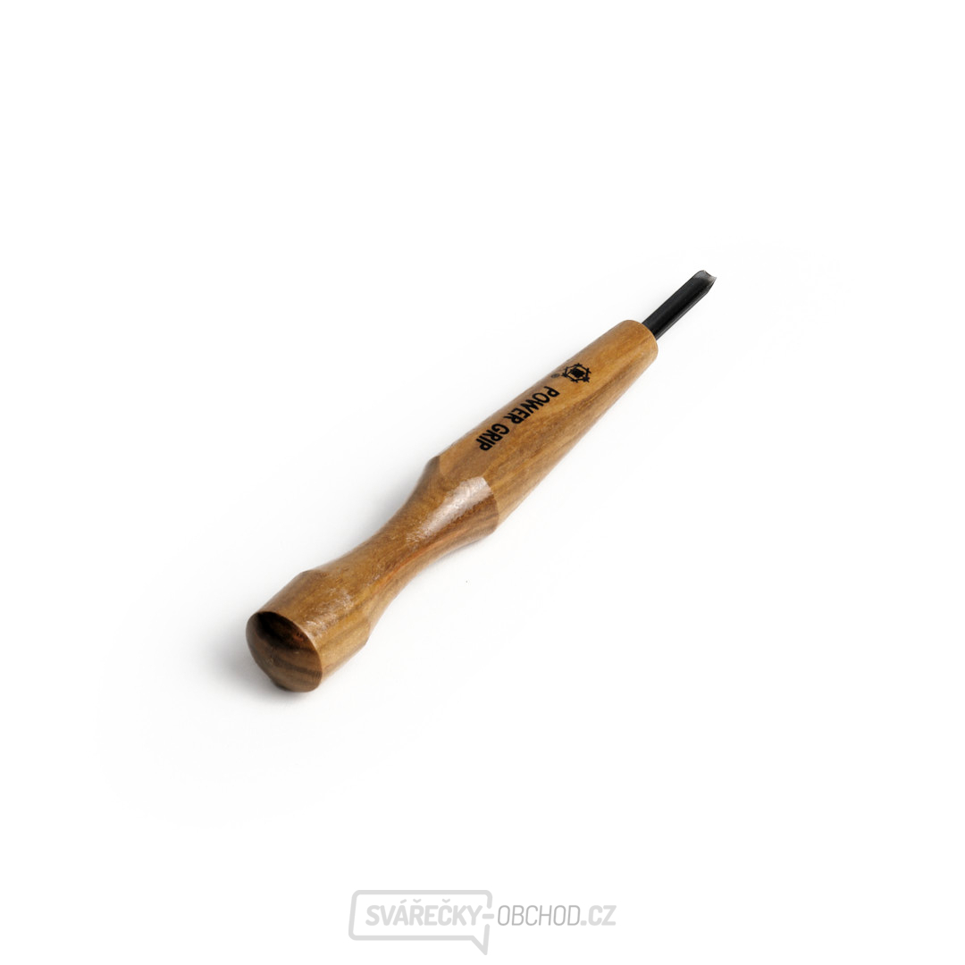 Japonské řezbářské mini-dláto MIKISYO Power Grip s U čepelí - 4,5 mm