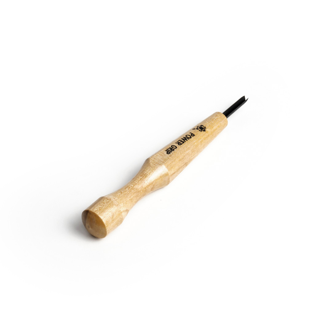 Japonské řezbářské mini-dláto MIKISYO Power Grip s V čepelí - 3 mm 5151