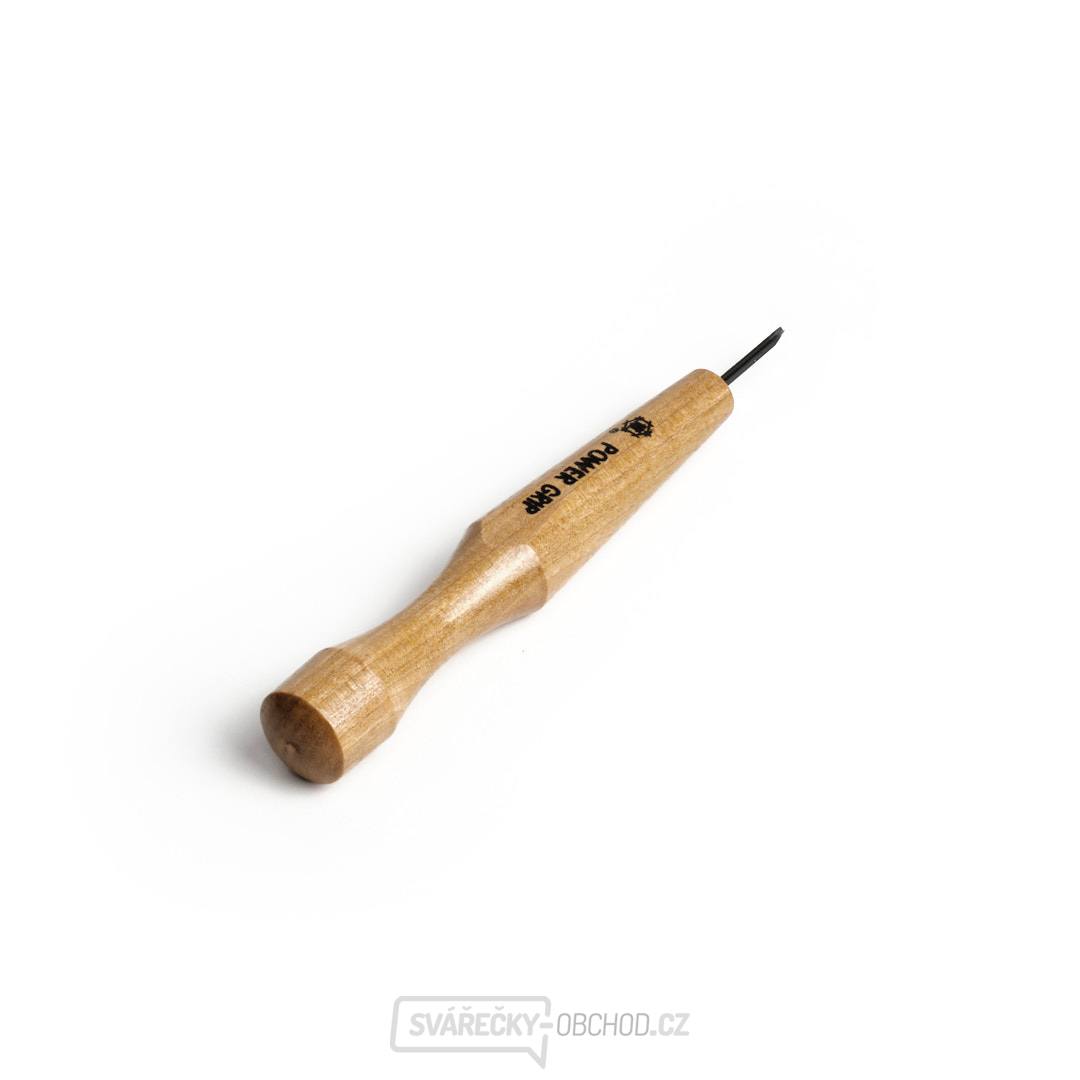 Japonské řezbářské mini-dláto MIKISYO Power Grip s U čepelí - 1,5 mm