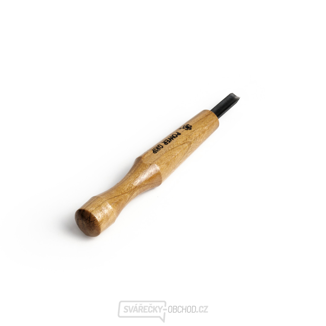 Japonské řezbářské mini-dláto MIKISYO Power Grip s U čepelí - 7,5 mm