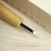 Japonské řezbářské mini-dláto MIKISYO Power Grip se šikmou čepelí - 3 mm náhled