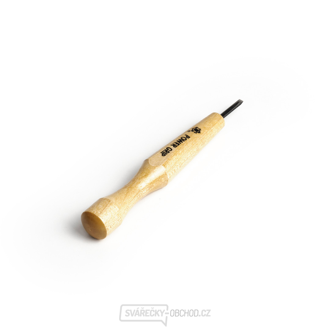 Japonské řezbářské mini-dláto MIKISYO Power Grip s plochou čepelí - 3 mm