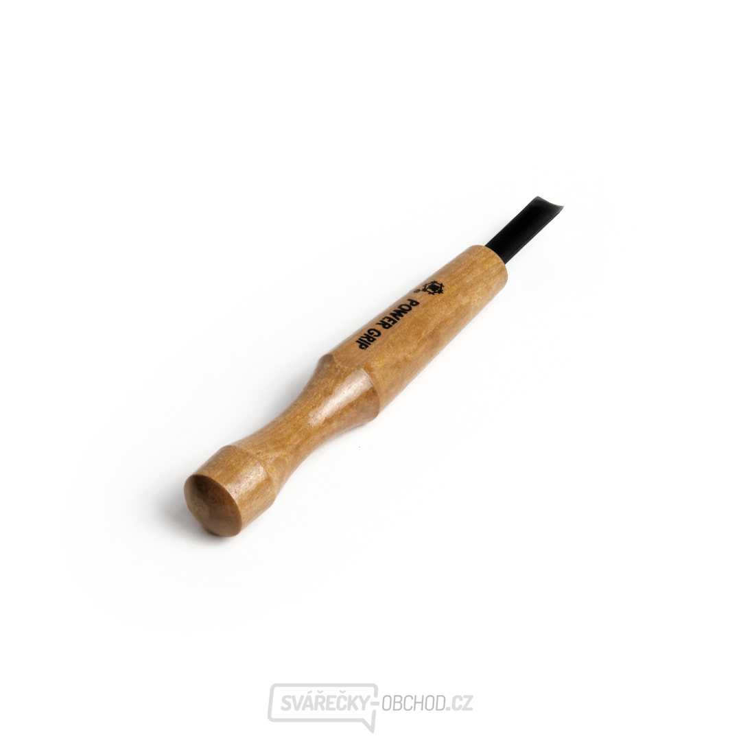 Japonské řezbářské mini-dláto MIKISYO Power Grip s hlubší U čepelí - 9 mm