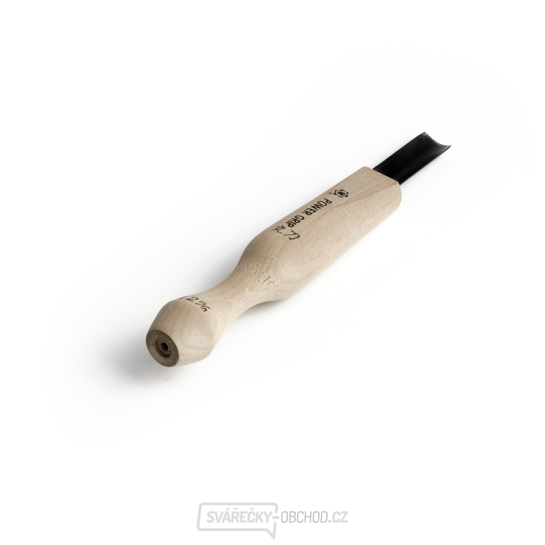 Japonské řezbářské mini-dláto MIKISYO Power Grip s U čepelí - 12 mm