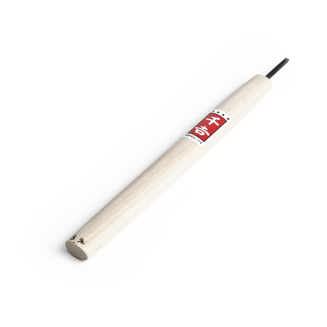 Japonské řezbářské mini-dláto SENKICHI s plochou čepelí - 3 mm 5226