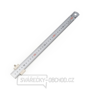 Nerezové pravítko SHINWA s dorazem - 300 mm Nerezové pravítko SHINWA s dorazem - 300 mm gallery main image