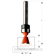 CMT C818 Fréza pro rybinový spoj s ložiskem - D8,73x10,3 L58 7° S=6,35 HW Náhled
