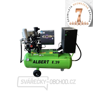 Šroubový kompresor Atmos Albert E.39 + Vzdušník + Sušička Šroubový kompresor Atmos Albert E.39 + Vzdušník + Sušička gallery main image