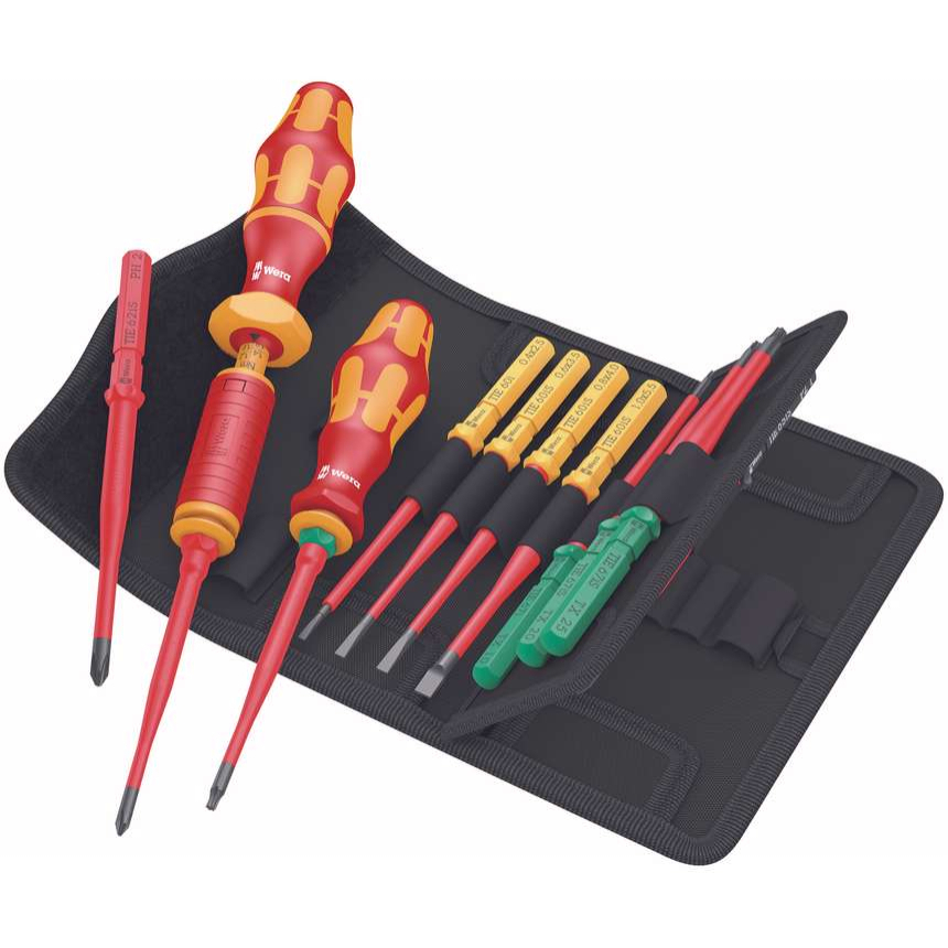 Wera 006609 Výměnné šroubovací čepele Kraftform Kompakt VDE 16 Torque 1,2 ÷ 3,0 Nm extra slim 1 TIE (Sada 16 dílů) 05006609001