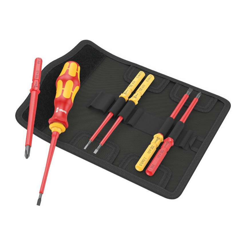 Wera 006600 Výměnné šroubovací čepele Kraftform Kompakt VDE 7 Universal 1 TIE (Sada 7 dílů) 05006600001 Wera