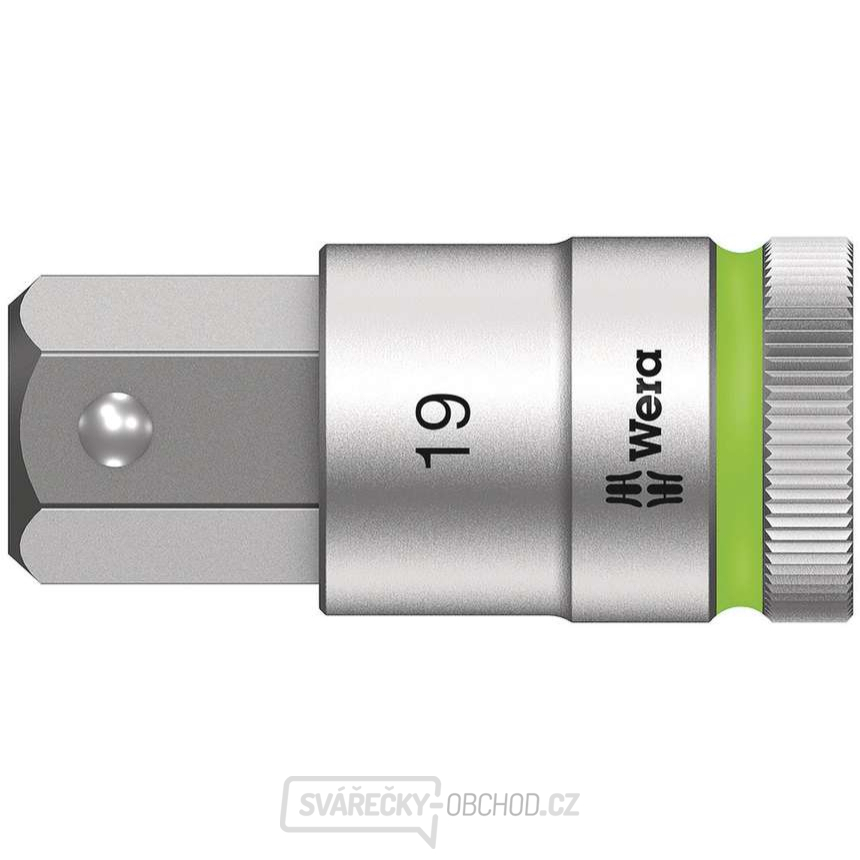 Wera 003829 Zástrčná bitová hlavice Zyklop 1/2" 6hran 19 mm typ 8740 C HF s přidržovací funkcí Wera 003829 Zástrčná bitová hlavice Zyklop 1/2" 6hran 19 mm typ 8740 C HF s přidržovací funkcí gallery main image