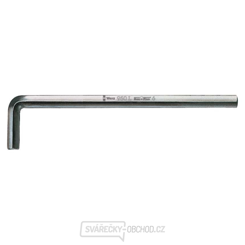 Wera 021630 Zástrčný klíč Hex 6 mm typ 950, chromováno, extra dlouhý