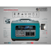 Přenosná bateriová stanice Könner & Söhnen KS 2200PS-FC náhled