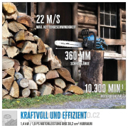 Motorová řetězová pila KS 400-38 Motorová řetězová pila KS 400-38 náhled