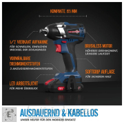 Akumulátorový rázový utahovák BSS 18 1/2-0 BL Akumulátorový rázový utahovák BSS 18 1/2-0 BL náhled