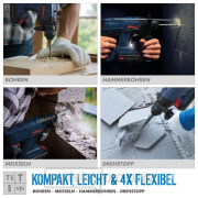 Akumulátorové vrtací kladivo BH 18-0 BL náhled