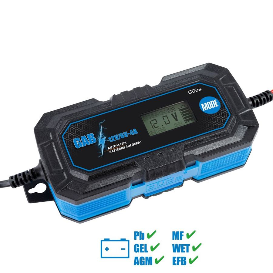 Levně Automatická nabíječka baterií GAB 12V/6V-4A 85145