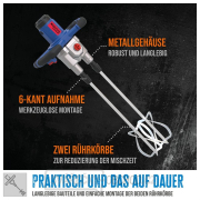 Míchač stavebních směsí GRW 1811.1 TWIN Míchač stavebních směsí GRW 1811.1 TWIN náhled