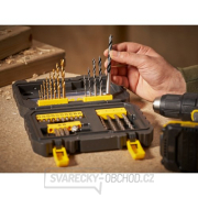 31dílná sada vrtáků do kovu Titanium/dřeva/zdiva, šroubovací bity, magnetický držák bitů, záhlubník Stanley STA88550 náhled