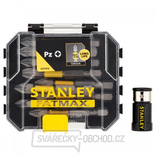 10dílná sada 50 mm torzních bitů PZ s držákem bitů Stanley STA88565