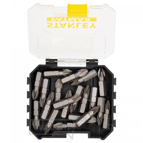 20dílná sada 25 mm bitů PZ2 Stanley STA88567