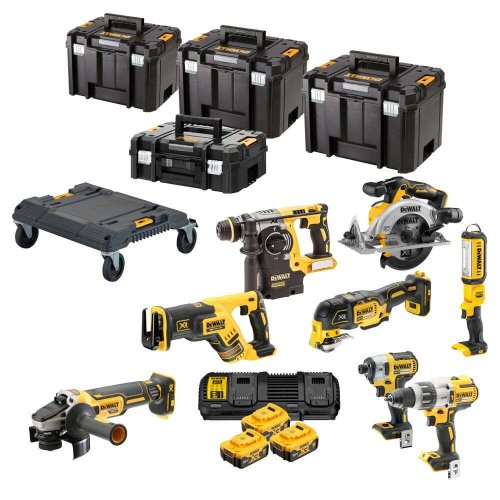 Levně Aku bezuhlíková kombo sada nářadí 18V 4x5,0 Ah XR DeWALT DCK853P4T DCK853P4T