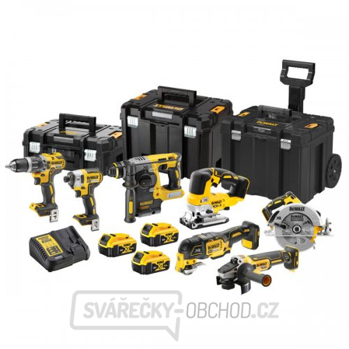 Aku bezuhlíková kombo sada nářadí 18V 3x5,0 Ah XR DeWALT DCK755P3T