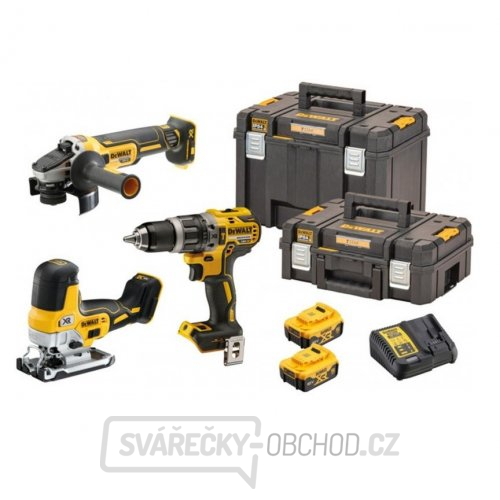 Aku bezuhlíková kombo sada nářadí 18V 2x5,0 Ah XR DeWALT DCK329P2T
