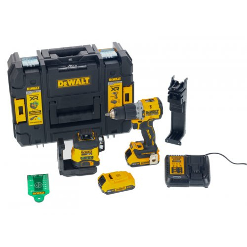 Levně Aku bezuhlíková kombo sada nářadí 18V 2x2,0 Ah XR DeWALT DCK2095D2T DCK2095D2T