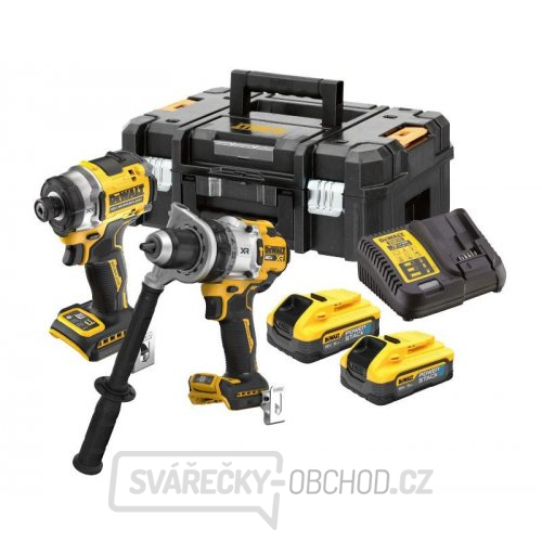Aku bezuhlíková kombo sada nářadí 18V 2x5,0 Ah XR DeWALT POWERSTACK DCK2200H2T