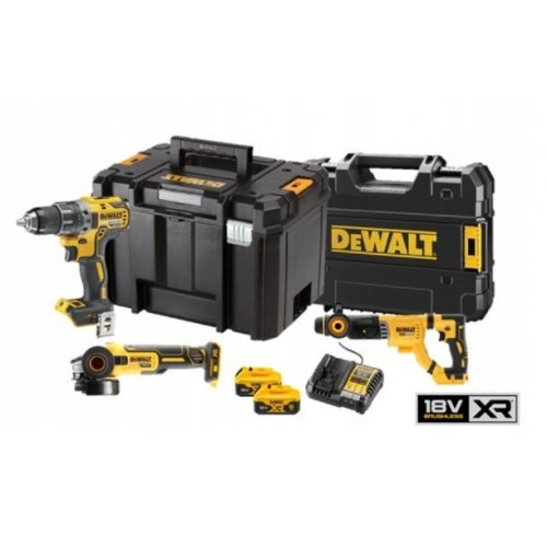 Levně Aku bezuhlíková kombo sada nářadí 18V 2x5,0 Ah XR DeWALT DCK327P2T DCK327P2T