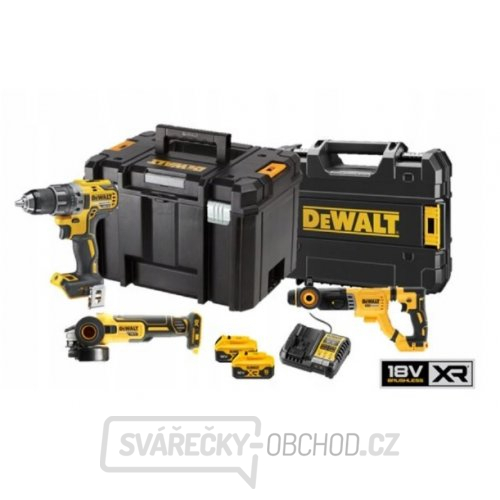 Aku bezuhlíková kombo sada nářadí 18V 2x5,0 Ah XR DeWALT DCK327P2T