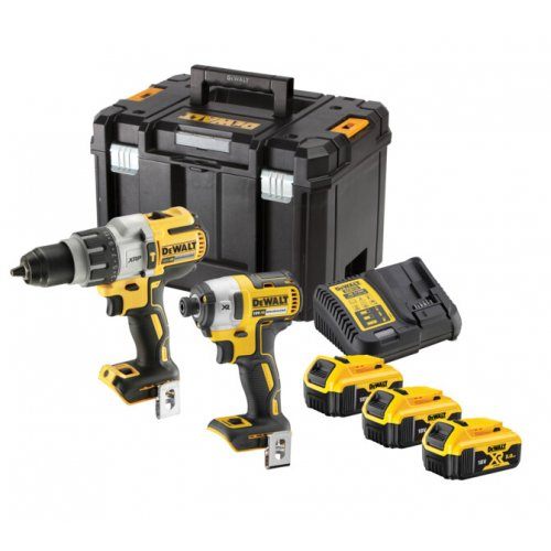 Levně Aku bezuhlíková kombo sada nářadí 18V 3x5,0 Ah XR DeWALT DCK276P3T DCK276P3T