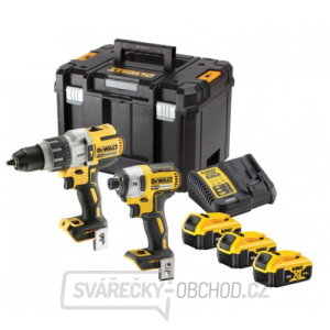 Aku bezuhlíková kombo sada nářadí 18V 3x5,0 Ah XR DeWALT DCK276P3T Aku bezuhlíková kombo sada nářadí 18V 3x5,0 Ah XR DeWALT DCK276P3T gallery main image