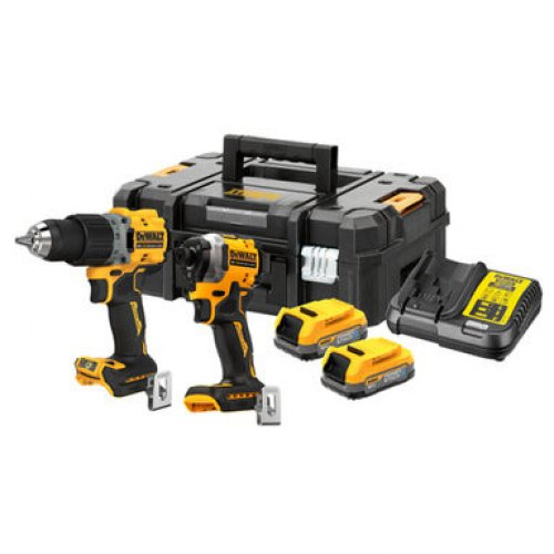 Levně Aku bezuhlíková kombo sada nářadí 18V 2x1,7 Ah XR DeWALT POWERSTACK DCK2051E2T DCK2051E2T