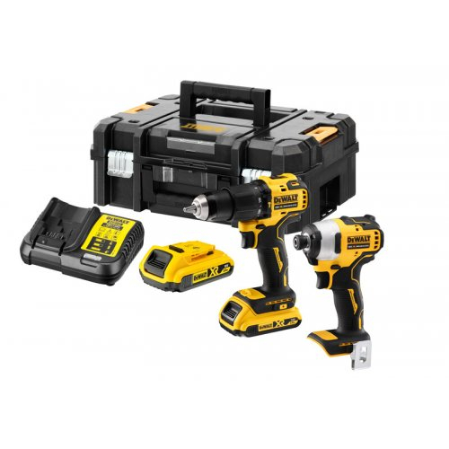 Levně Aku bezuhlíková kombo sada nářadí 18V 2x2,0 Ah XR DeWALT DCK2062D2T DCK2062D2T