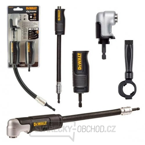 Pravoúhlý šroubovací nástavec 4v1 DeWALT DT20502