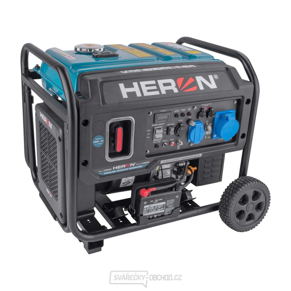 Elektrocentrála HERON digitální invertorová, 6,5kW, 230, el. start, dálkové ovládání