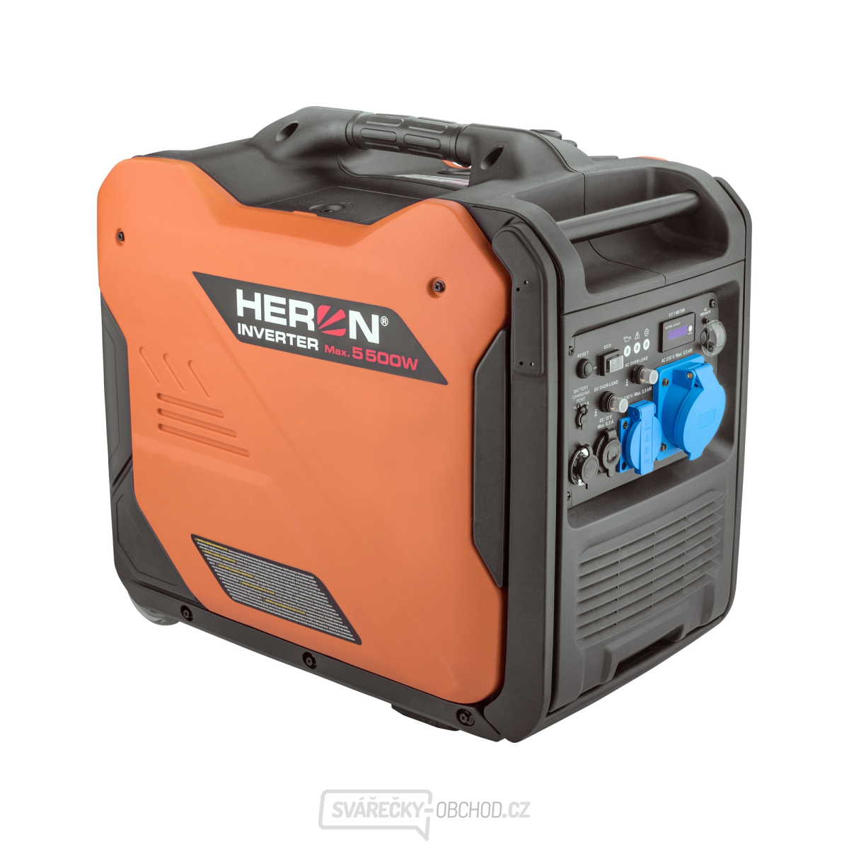 Elektrocentrála digitální invertorová, 5,5kW, elektrický start, podvozek