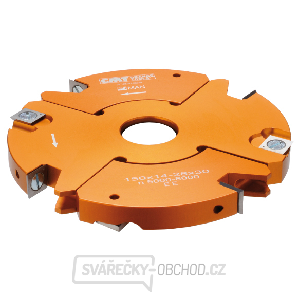 CMT Stavitelná drážkovací fréza 2 dílná MAN - D150x14-28 d50 Z2+2 V2+2 ALU