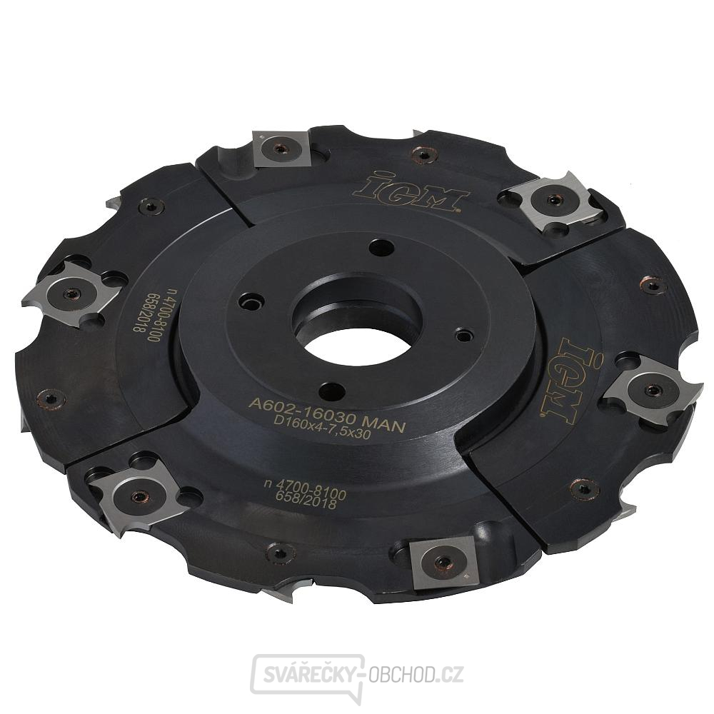 IGM F602 Stavitelná drážkovací fréza MAN - D160x4-7,5 d30 Z4+4 OCEL
