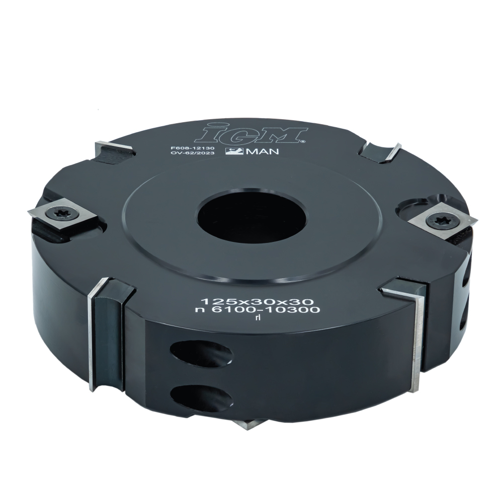 IGM F608 Falcovací fréza s rovnými zuby MAN - D125x30 d30 Z4 V4 ALU F608-12130