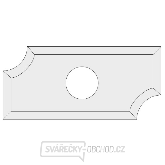 IGM N031 Žiletka tvrdokovová radiusová - R4 19,5x9x1,5 LaminoMDF