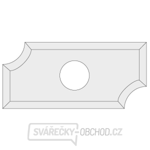 IGM N031 Žiletka tvrdokovová radiusová - R4 19,5x9x1,5 LaminoMDF IGM N031 Žiletka tvrdokovová radiusová - R4 19,5x9x1,5 LaminoMDF gallery main image